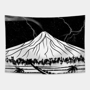 Mayon Volcano Eruption Tapestry