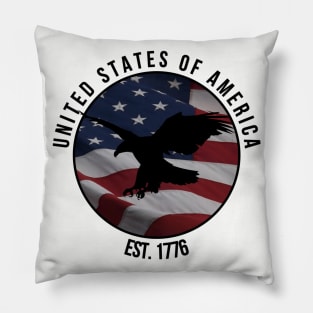 USA EST 1776 Pillow