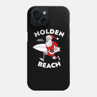 Holden Beach, NC Christmas Vacationing Skiing Santa Phone Case