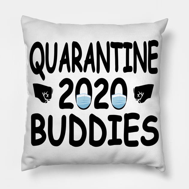 Quarantine 2020 Buddies - Funny Quarantine Gift Idea Pillow by Redmart