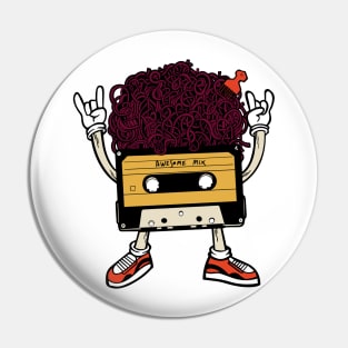 Afro Cassette Pin