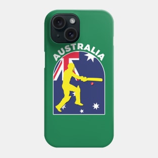 Australia Cricket Batsman Australia Flag Phone Case