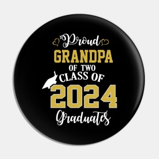 Proud Grandpa of two 2024 Graduates School Graduation Pin