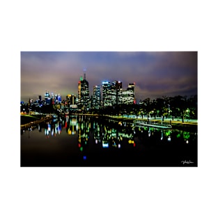 Melbourne Skyline from the Swan Street Bridge, Melbourne, Vic, Australia. T-Shirt