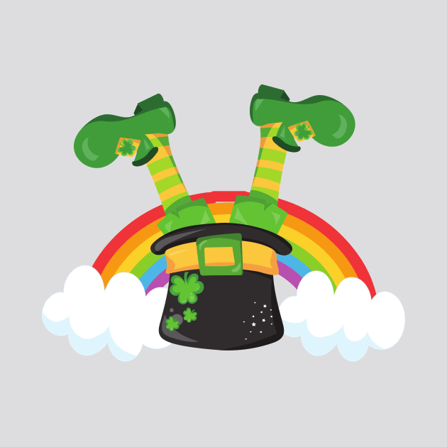 Saint Patrick's Day, Leprechaun Hat, Rainbow by Jelena Dunčević