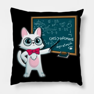 Scientist cat Pillow