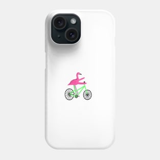 Flamingo On A Bicycle Phone Case