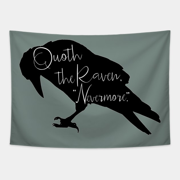 Quoth The Raven Nevermore Tapestry by LittleBunnySunshine