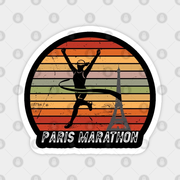 Female Marathon Runner Magnet by Miozoto_Design