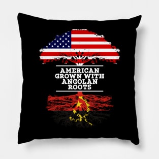 American Grown With Angolan Roots - Gift for Angola From Angolan Pillow