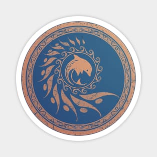 Dolphin Nautilus Tribal Magnet