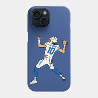 Justin Herbert Throw Phone Case