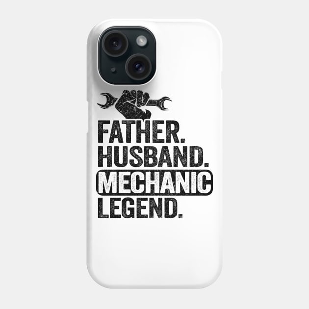 Father Husband Mechanic Legend Funny Mechanic Phone Case by Kuehni