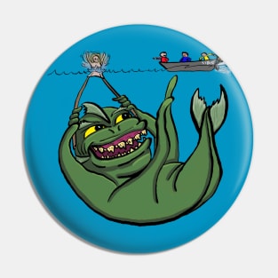 Sea Monster Trickery Pin