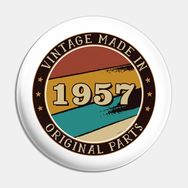 Vintage Made In 1957 Original Parts Pin by super soul