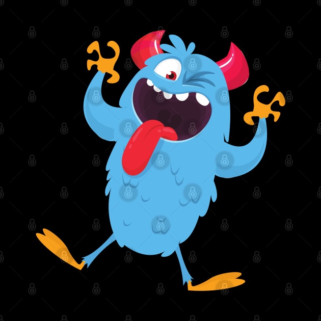 funny cartoon monster by AbstractWorld