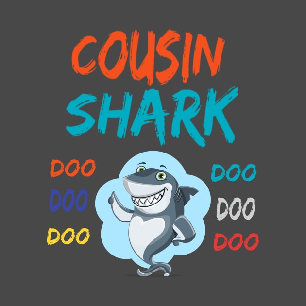 T-shirt Shark Cousin doo doo by rami99