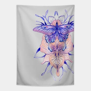 Butterfly Tattoo Ball point Pen drawing Tapestry