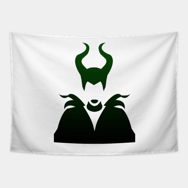 Maleficent Ombre / Green and Black Tapestry by ijsw