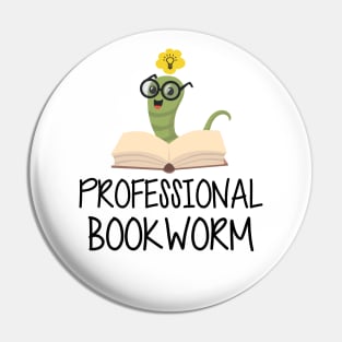 Professional Bookworm Pin