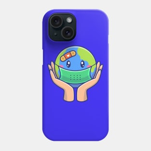 Save World From Virus Cartoon Phone Case