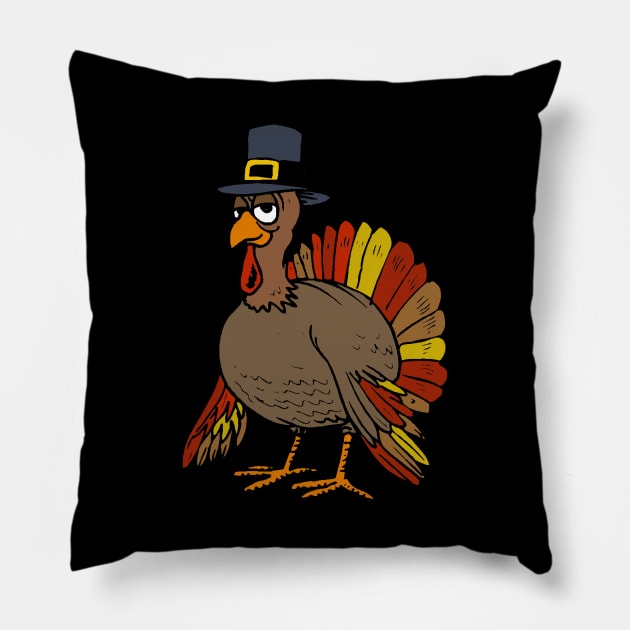 Thanksgiving Turkey Pillow by valentinahramov