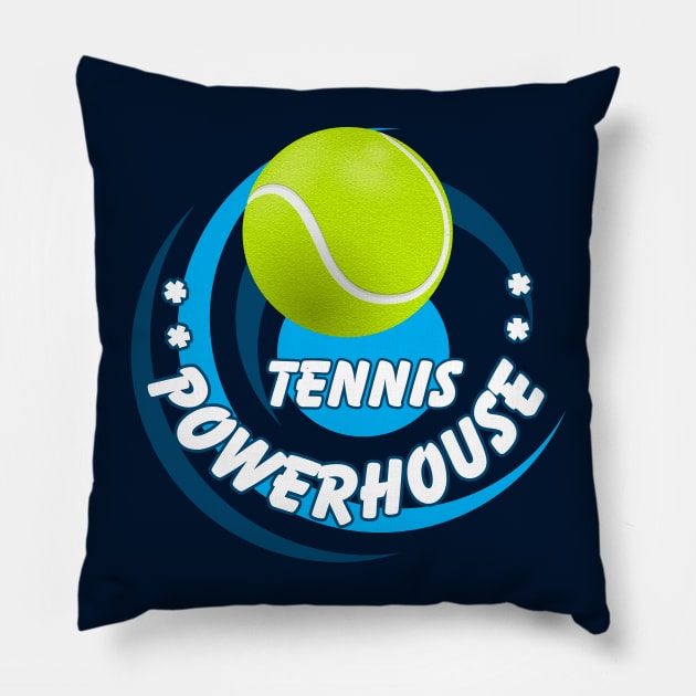 Tennis Powerhouse high school, college or pro sports activite Pillow by Shean Fritts 