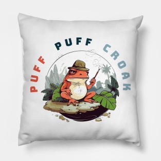 Puff Puff Croak Pillow