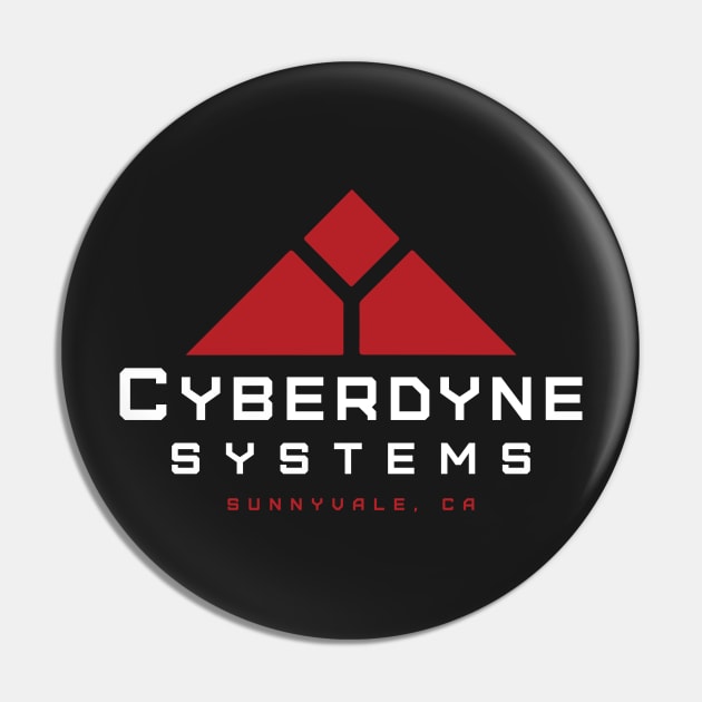 Cyberdyne Systems T-Shirt Pin by dumbshirts