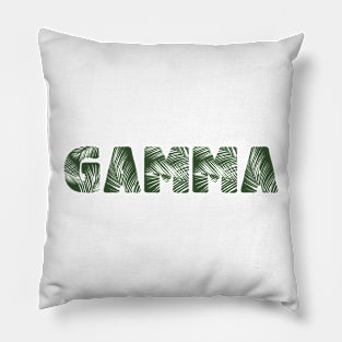 Gamma Leaf Letters Pillow