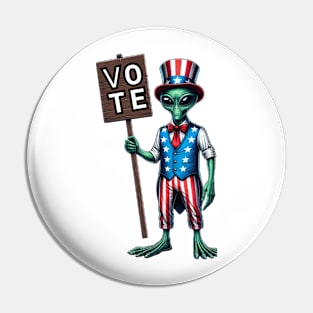 Alien Vote Shirt, 2024 Election Shirt, Funny Alien Tshirt, Trump 2024, Biden 2024 Pin