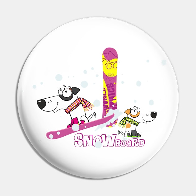 SNOWboard Pin by DWG