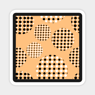 Dotted Spheres Pale Orange Repeat 5748 Magnet