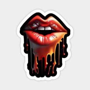 Sweet lovely Lips | Hot Kiss | Juicy Red Lips Girls Magnet