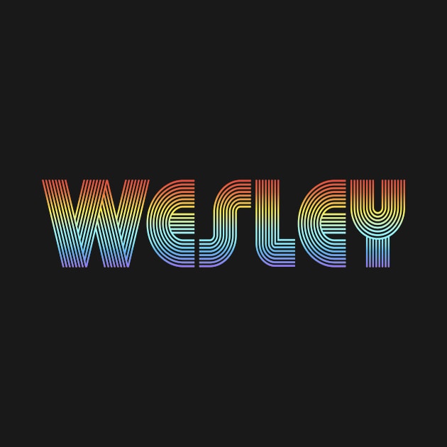 WESLEY Rainbow Style Family Name by Salimkaxdew