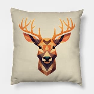 Geometric Deer Pillow