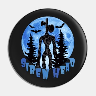 Siren Head Blue Moon Pin