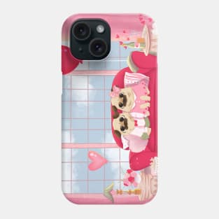 Valentines Pug Phone Case