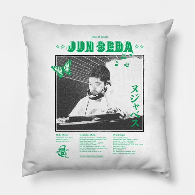 Nujabes Pillow by Elemental Edge Studio