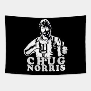 Funny Beer Chug Norris Tapestry