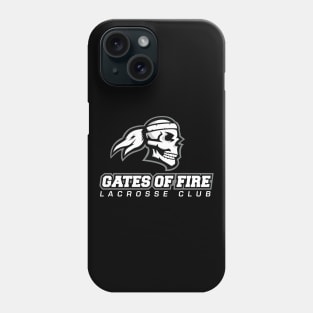 Gates Of Fire Lacrosse Club Grey Logo Phone Case