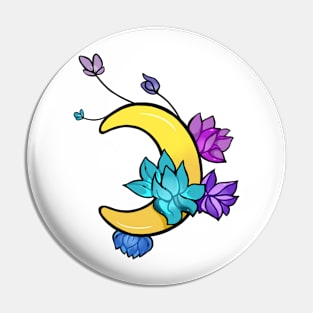 Blooming moon Pin