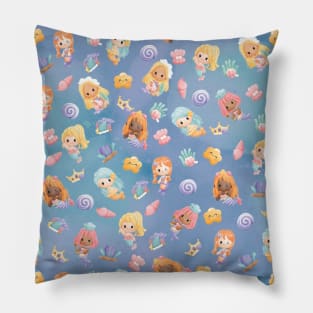 Cute Cartoon Mermaids Pillow