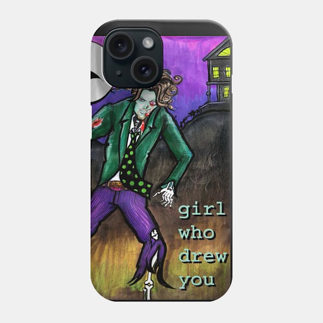 Halloween Man Phone Case by GirlWhoDrewYou