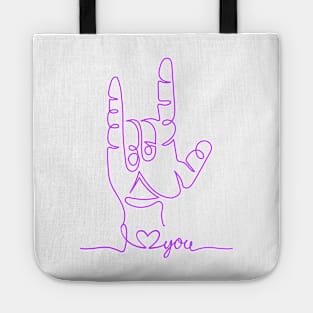 I love you hand sign Tote