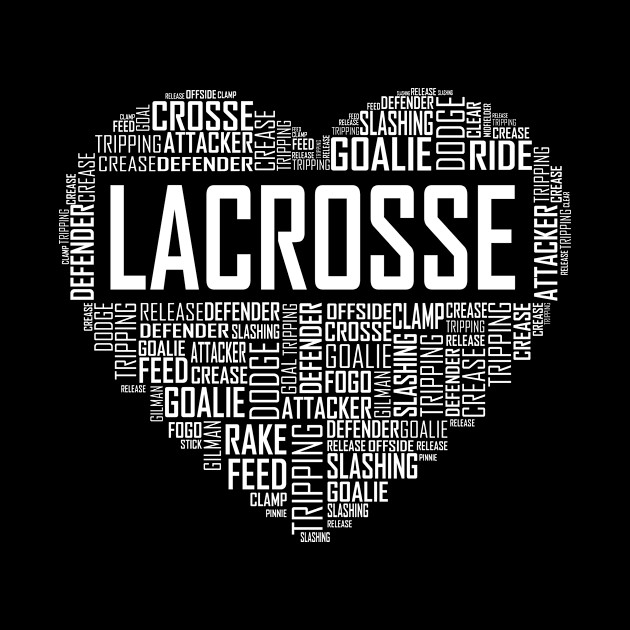 Love Lacrosse Heart - Lacrosse - Phone Case