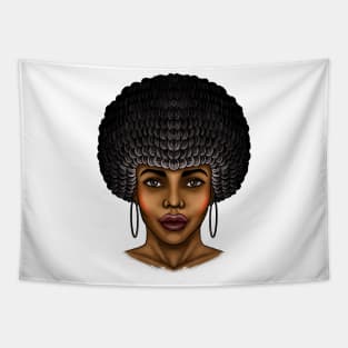 Afro girl Afro woman Afro queen beautiful Afro girl Tapestry