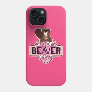 Wooden Beaver Brown Phone Case