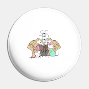 Papa Rat and Children Pin