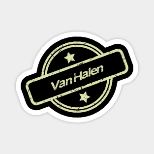 vintage van halen band Magnet